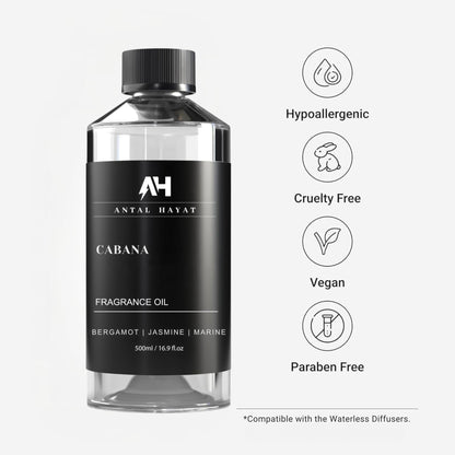 Hotel Scents Cabana Diffuser Oil – Ritz Carlton Inspired Luxury Aromatherapy 500mL