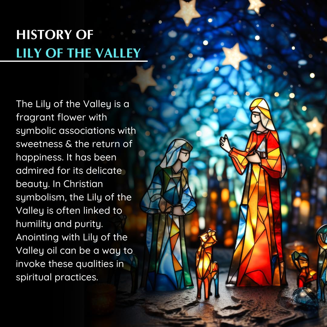 Lily of the Valley Anointing Oil 9ml | Jerusalem Olive Oil with Biblical Spices