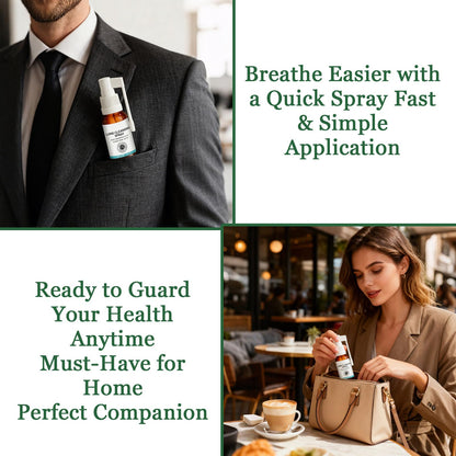 Organic Herbal Lung Cleansing Spray | Breath Easy, Mucus Relief