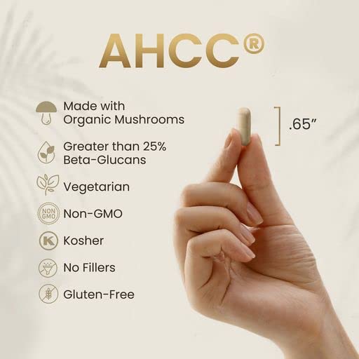 HPD Rx Premium AHCC & Shiitake Mushroom 1100 mg per Serving – Immune Support, 30-Day Supply