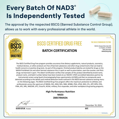 HPN NAD3 – Clinical NAD+ Booster for Cellular Health, Natural Energy & Healthy Aging