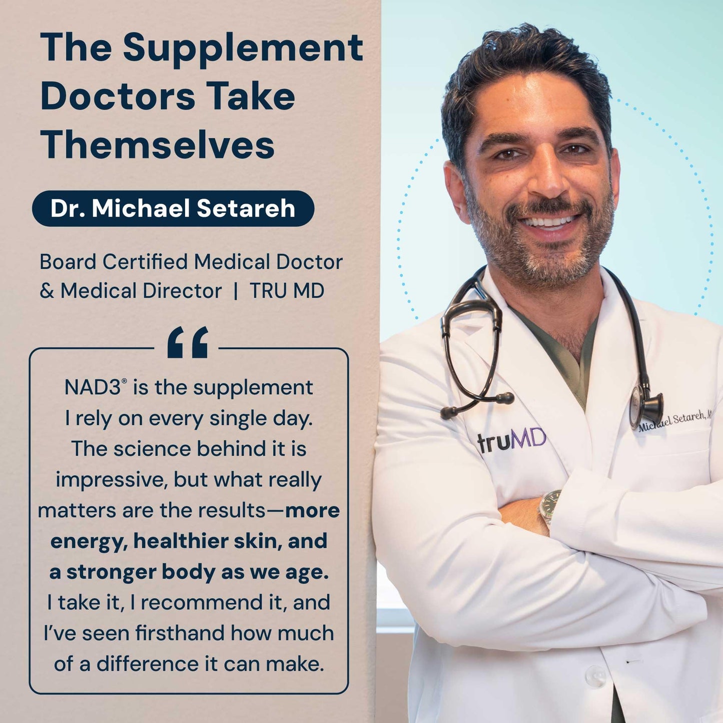 HPN NAD3 – Clinical NAD+ Booster for Cellular Health, Natural Energy & Healthy Aging