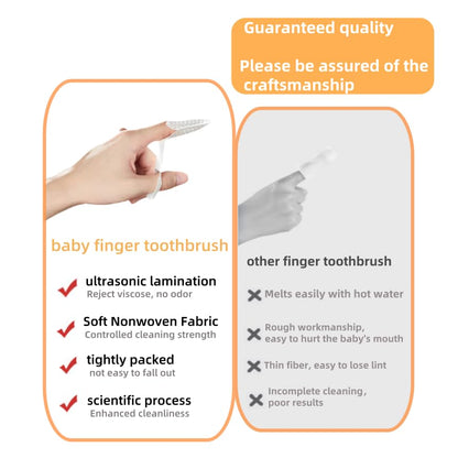 Hranio Finger Toothbrush & Tongue Cleaner for Babies 0-36 Months – 32Pcs
