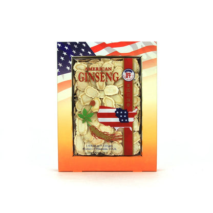 Hsu's SKU 0126LL-4 American Ginseng Slices – Wisconsin Grown, Mixed Large & Medium, 4 oz