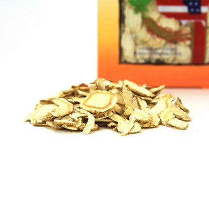 Hsu's SKU 0126LL-4 American Ginseng Slices – Wisconsin Grown, Mixed Large & Medium, 4 oz