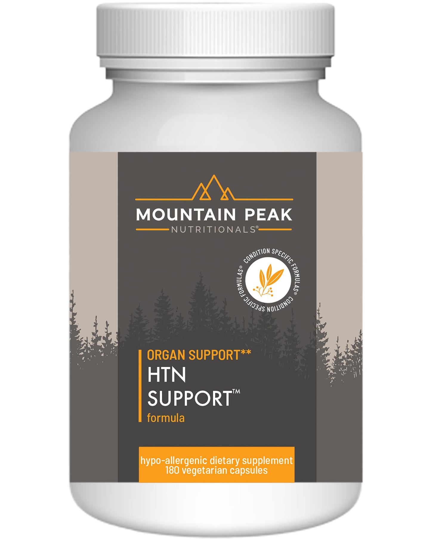HTN Blood Pressure Support for Heart & Circulation - Mountain Peak (180 Veg Capsules)