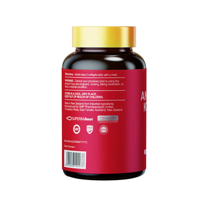 HUJ Antarctic Krill Oil 1000mg with Omega-3s EPA, DHA – 60 Softgels – Sustainably Sourced