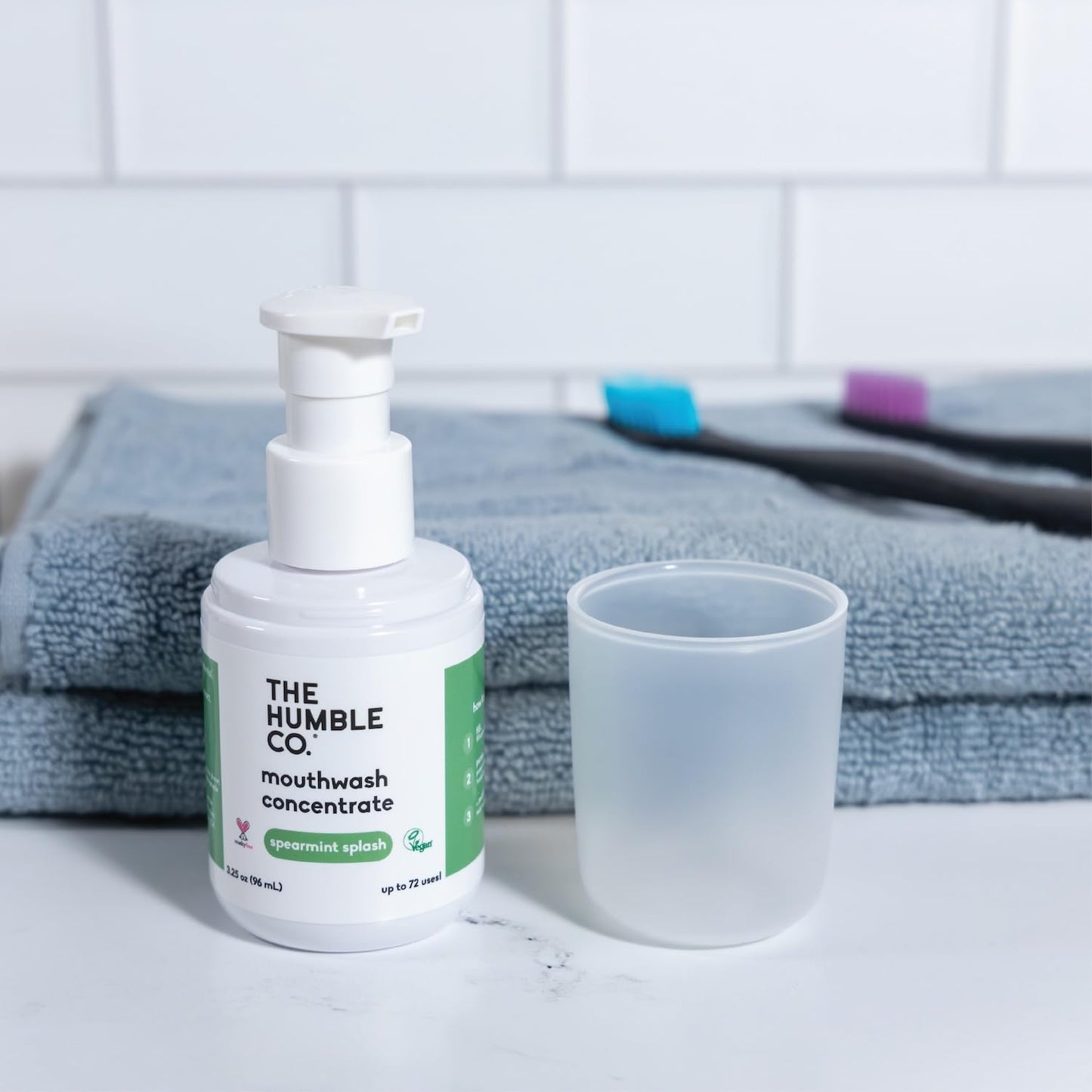 The Humble Co Mouthwash Concentrate – Fluoride Free Spearmint (Travel Size)