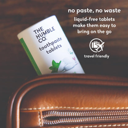 The Humble Co Chewable Toothpaste Tablets with Fluoride – Mint (180 ct)