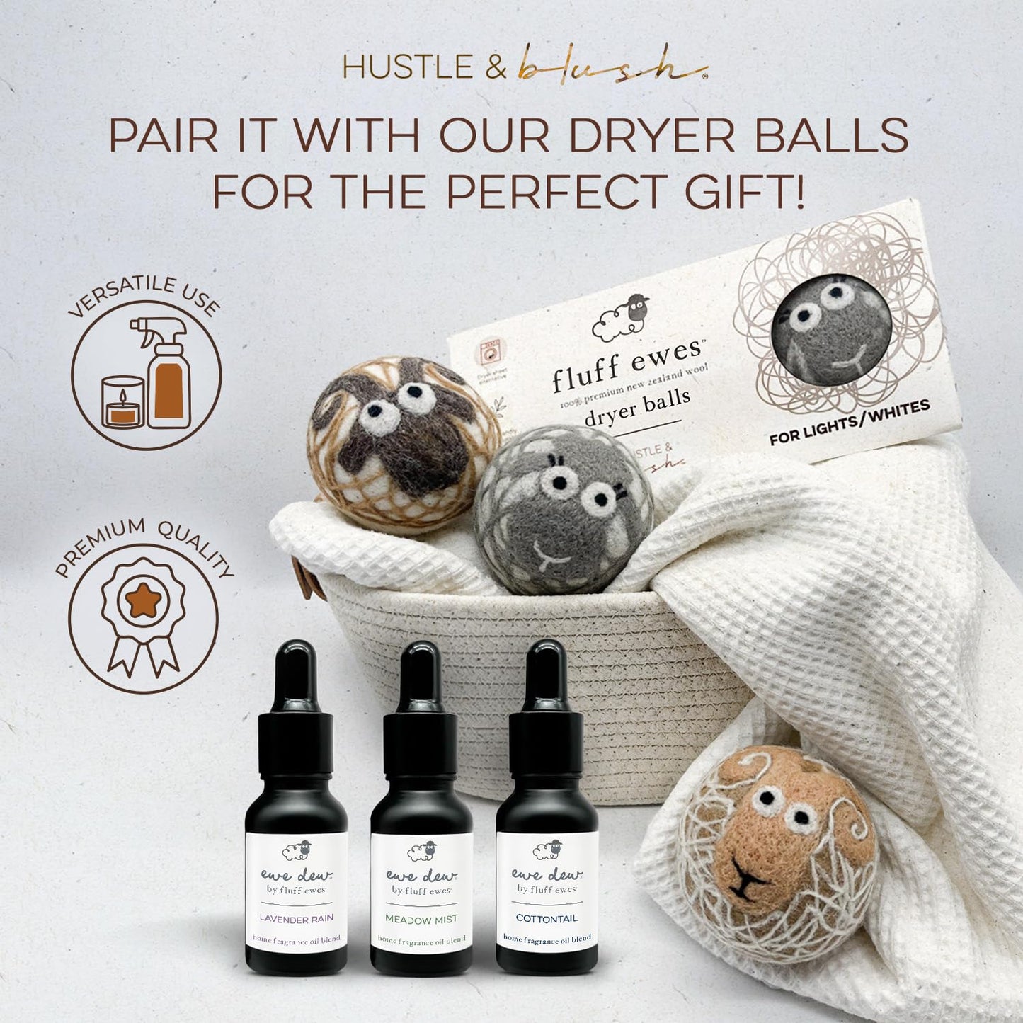 Hustle & Blush Lavender Rain Essential Oil Blend for Dryer Balls – 15ml
