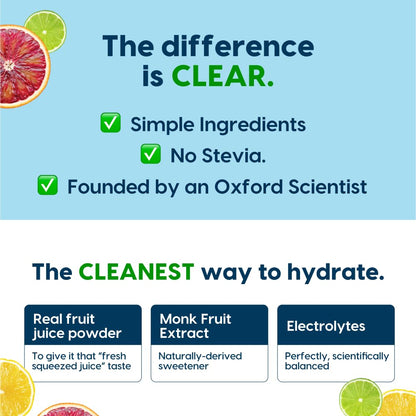 Hydrant Blood Orange Hydration Powder - 12 Electrolyte Packets (Low Sugar)