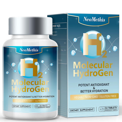 Hydrogen Water Tablets – H2 + Magnesium | 60 Tablets | Fast-Dissolving
