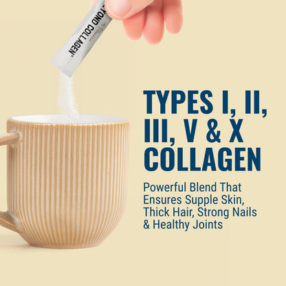 Live Conscious Beyond Collagen Peptides Powder – Unflavored Packets, Hydrolyzed Multi-Type Collagen for Hair, Skin, Nails & Joints (30 Pack, 2pk)
