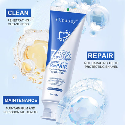 2 Pcs Hydroxyapatite Toothpaste 7.5% – Enamel Protection & Strengthening, Fluoride-Free, Gentle Mint
