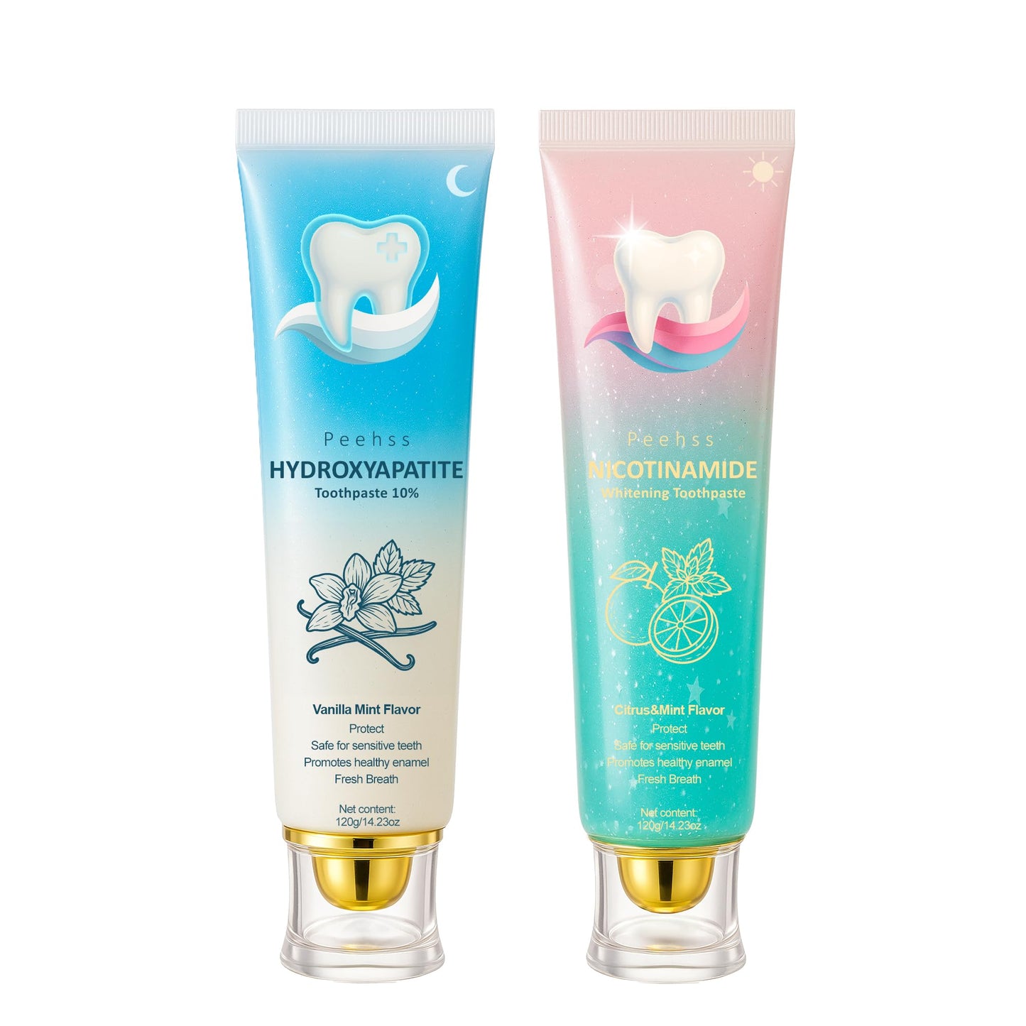 Hydroxyapatite 10% Toothpaste with Niacinamide – Enamel Repair & Gum Care (Fluoride-Free)