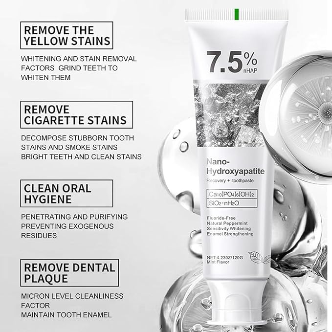 Hydroxyapatite Toothpaste – Deep Cleansing & Enamel Protection | Fresh Mint