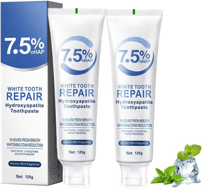 7.5% Hydroxyapatite Toothpaste for Enamel Protection, Tooth Strengthening & Fresh Breath | Gentle Mint