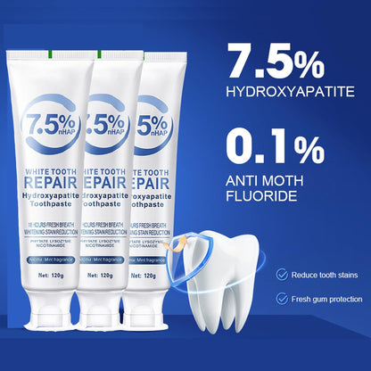 Hydroxyapatite Toothpaste for Enamel Protection & Strengthening - Gentle Mint, 4.23oz (2pcs)