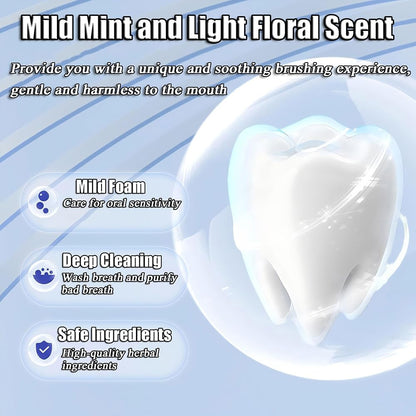 2-Pack Hydroxyapatite Toothpaste – Fluoride-Free, 7.5% Hydroxyapatite for Sensitive Teeth
