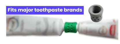 Toothpaste Refill Adapters 2PCs – Fits Crest & Colgate for Travel Packing