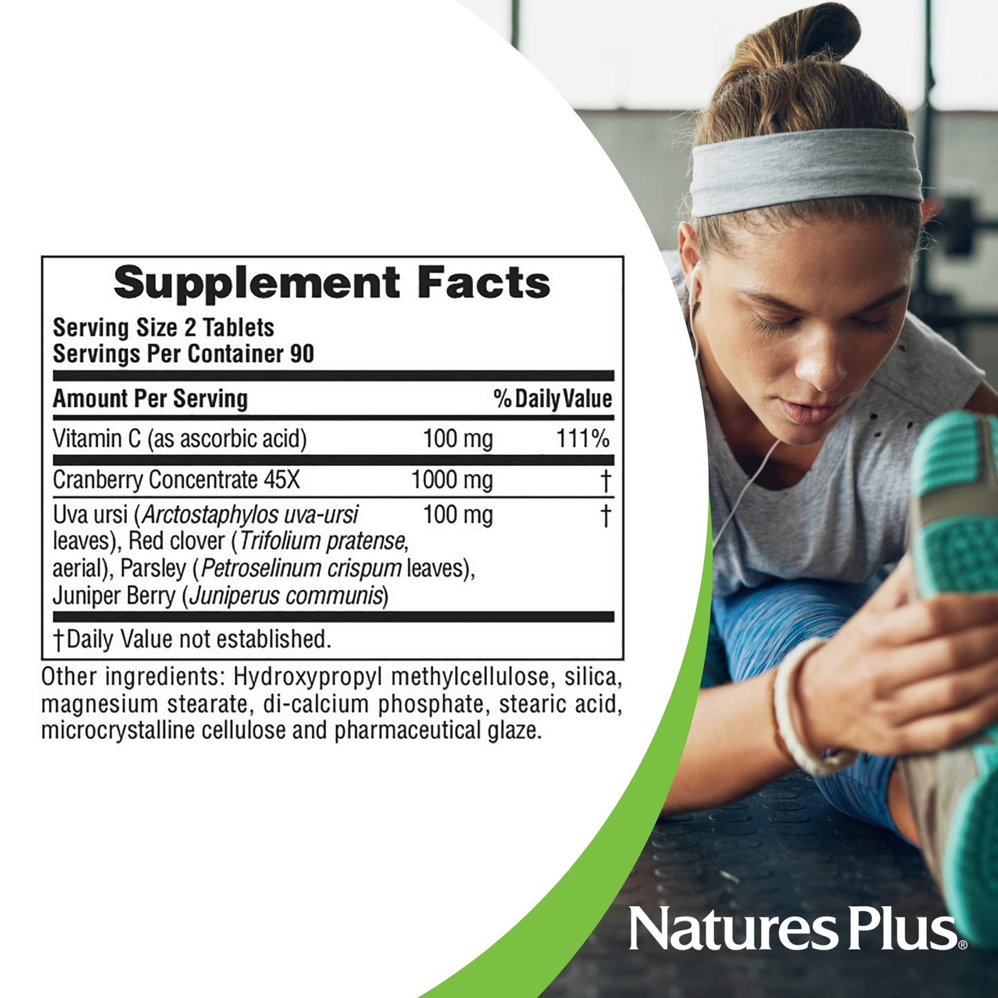 NaturesPlus Ultra Cranberry 1000mg | Sustained Release, 180 Vegetarian Tablets