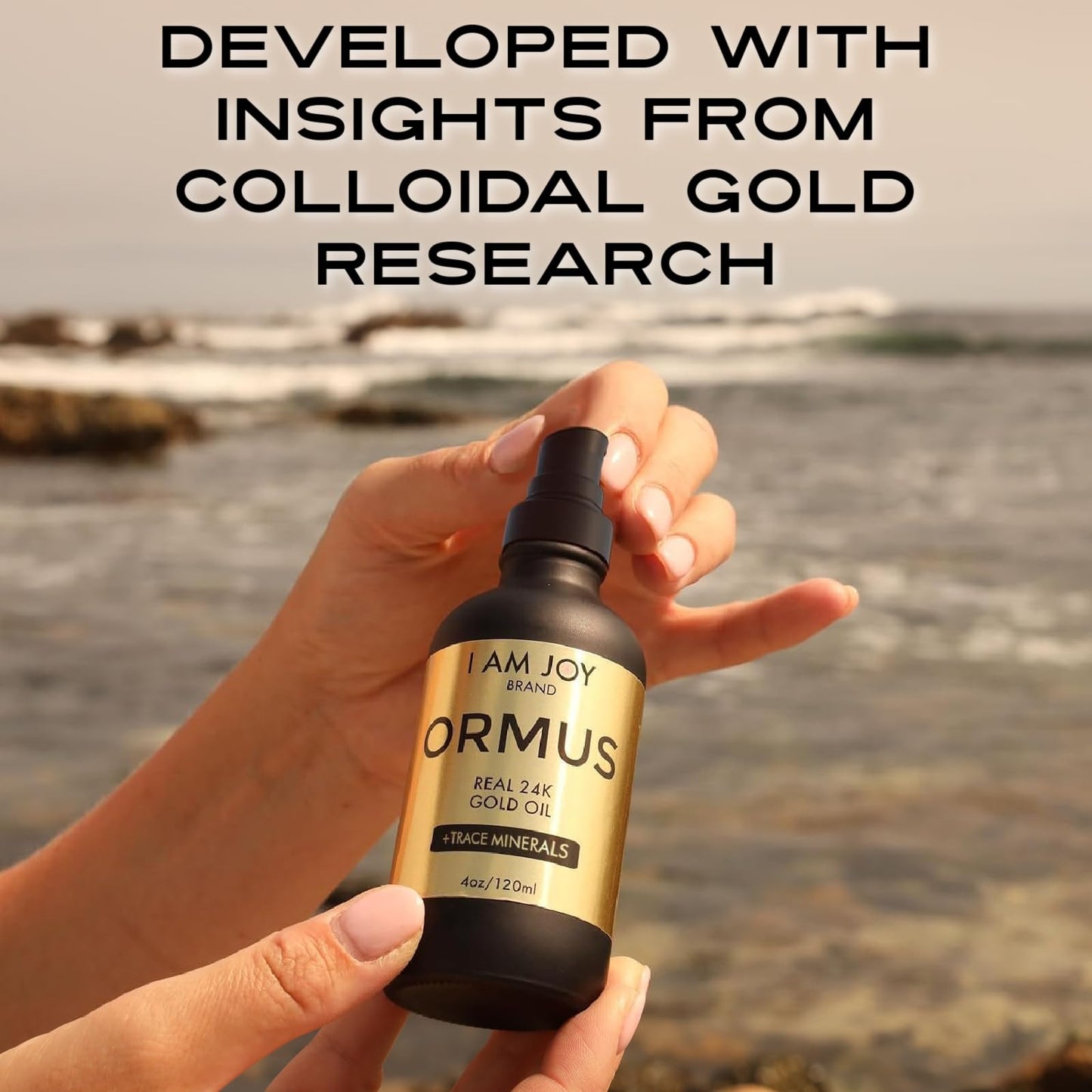 I Am Joy Co. Ormus Gold Oil Monoatomic | Deeper Thought, Intuition & Dream Clarity | 4oz
