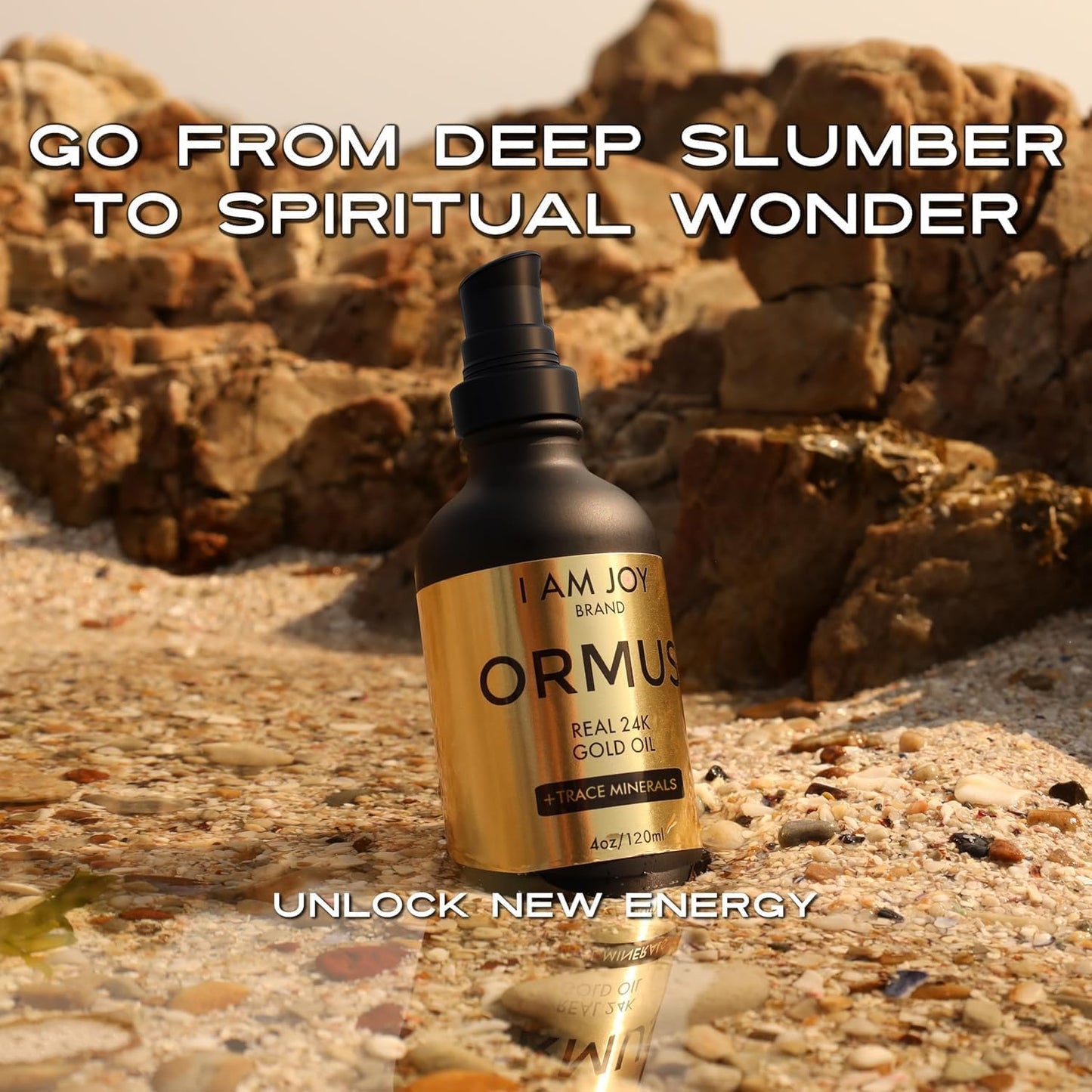 I Am Joy Co. Ormus Gold Oil Monoatomic | Deeper Thought, Intuition & Dream Clarity | 4oz