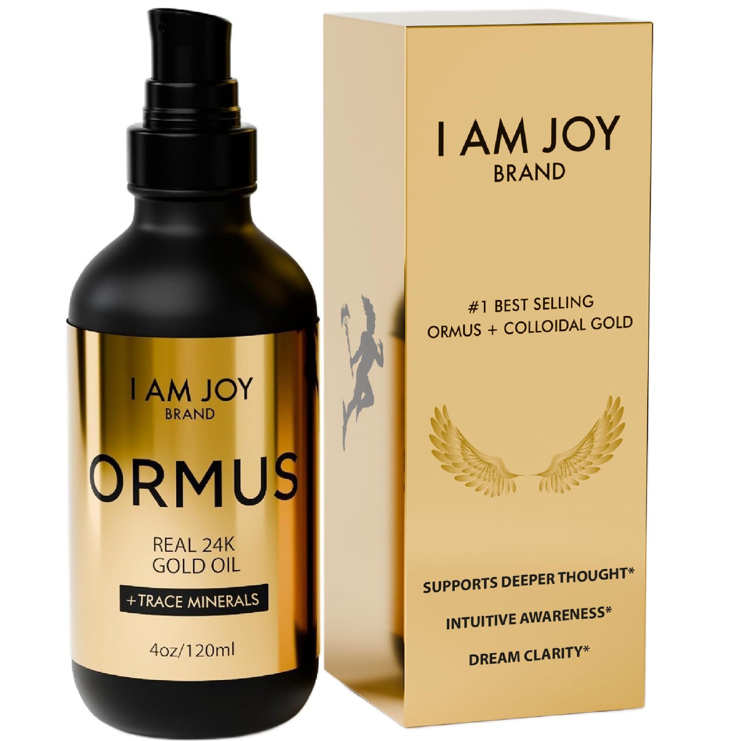 I Am Joy Co. Ormus Gold Oil Monoatomic | Deeper Thought, Intuition & Dream Clarity | 4oz