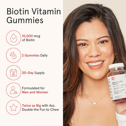 iRestore Hair Gummy Vitamins – Vegan Biotin Gummies for Hair, Skin & Nails | Biotin 10,000 mcg, 3-Pack