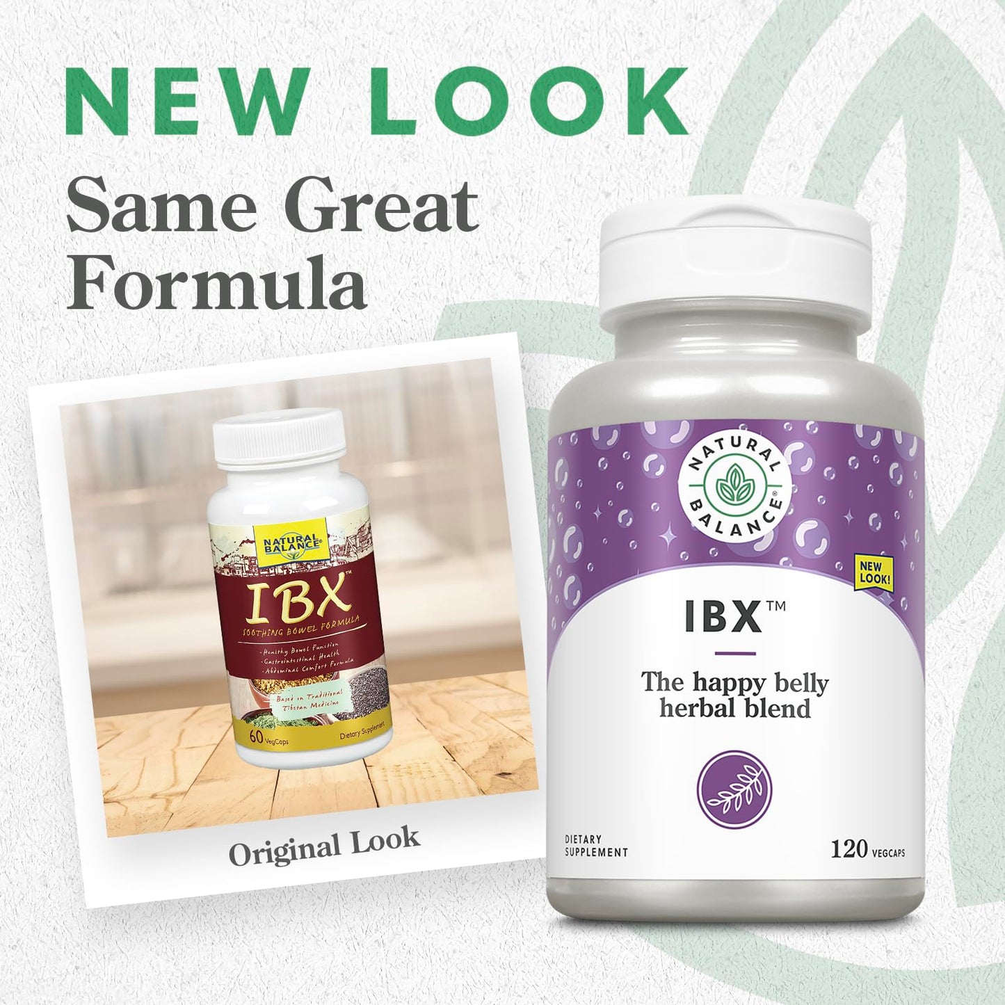 Natural Balance IBX Soothing Bowel Formula - Digestive Support - 120 Veggie Caps