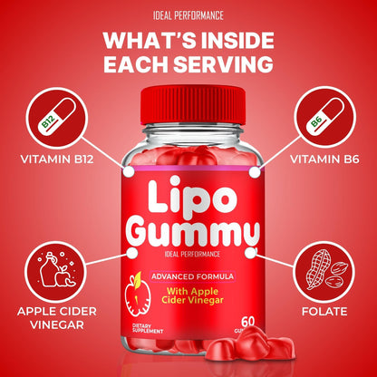 IDEAL PERFORMANCE Lipo Gummy – Keto ACV Gummies, Maximum Strength (2 Pack)