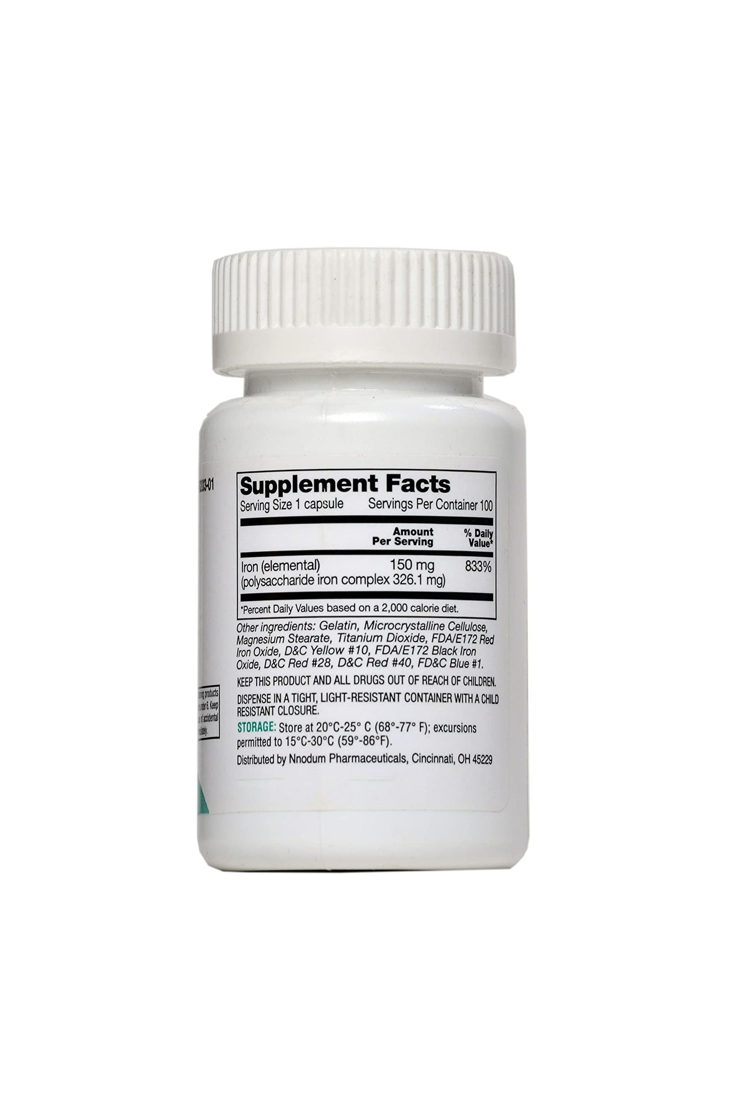 iFerex 150 - Polysaccharide Iron Complex Caps 100ct | Nnodum Pharmaceuticals