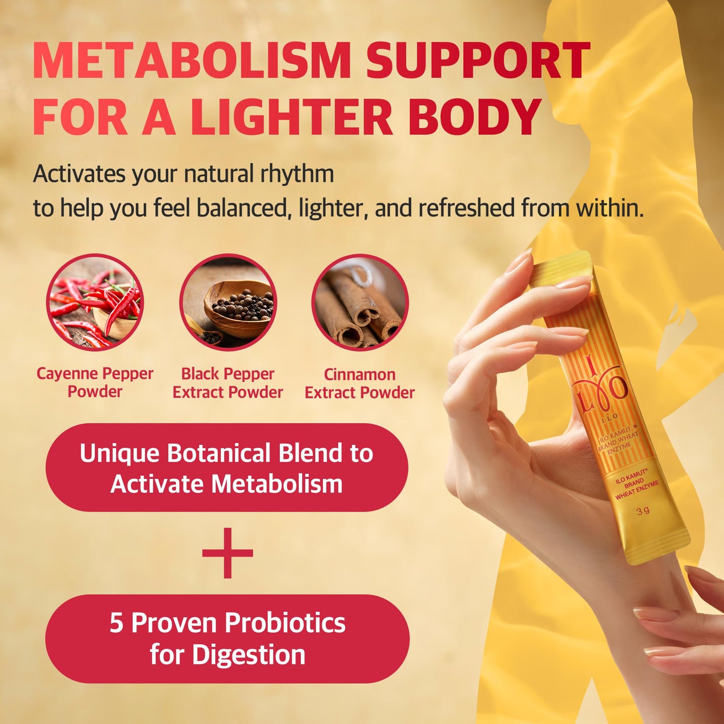 ILO Kamut Enzyme Complex – Digestive Health & Metabolic Activation | 30 Sticks