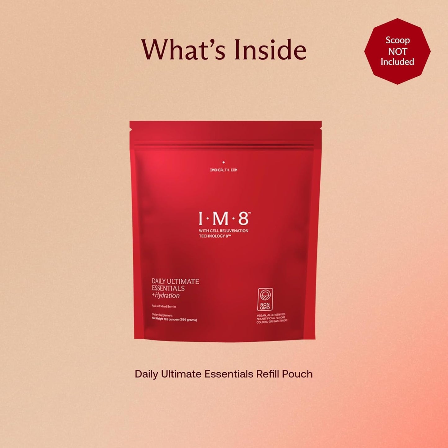 IM8 Daily Ultimate Essentials All-in-1 Multivitamin (92 Nutrients) | CoQ10, Probiotics, Greens, 30 Servings