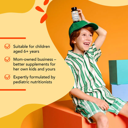 I'm Nutrients Calm Mind for Kids — Saffron, Zinc, Magnesium & Vitamin B6 | 60 Chewable Tablets
