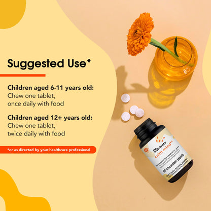 I'm Nutrients Calm Mind for Kids — Saffron, Zinc, Magnesium & Vitamin B6 | 60 Chewable Tablets