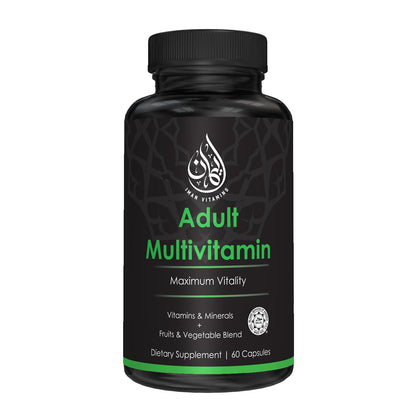 Iman Halal Complete Multivitamin for Adults – 60 Count | 42 Fruit & Veg Blend