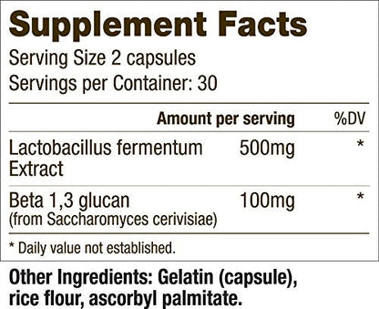 Aidan Products Imm-Kine Advanced Immune Support Supplement | MPGC Postbiotic + Beta 1-3 Glucan, 60 Capsules