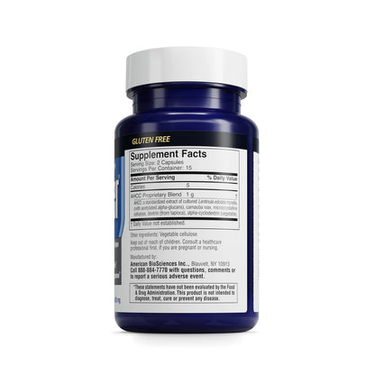 American BioSciences ImmPower AHCC 6-Pack – Enhanced Immune Support, 500 mg per Capsule, 30 Vegetarian Capsules