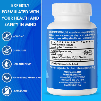 Immune Health Basics Ultra Strength Immunity – Beta Glucan Capsules