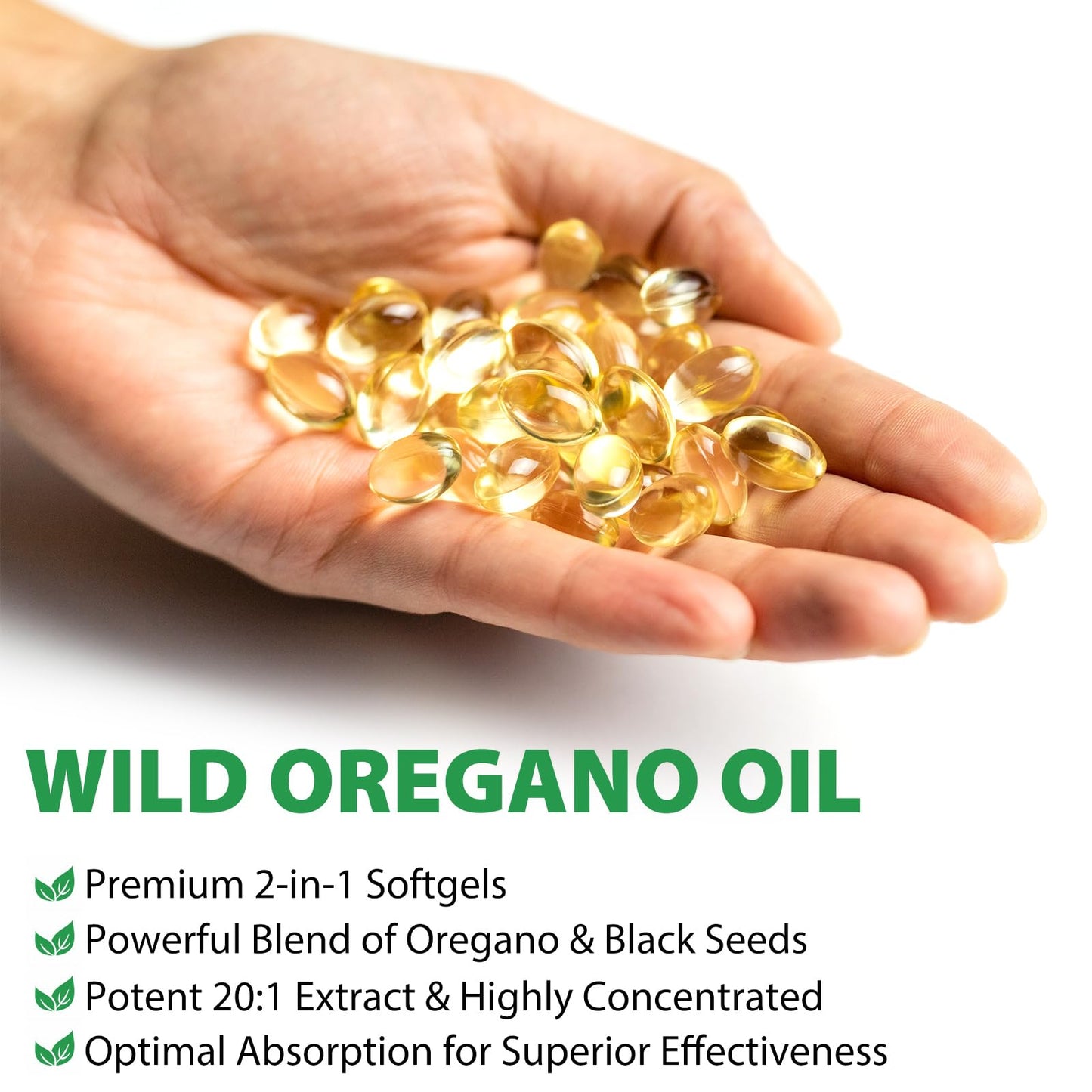 Oil of Oregano with Black Seed Oil Softgels 120 Count – Immune Support & Antioxidant Power | Non-GMO