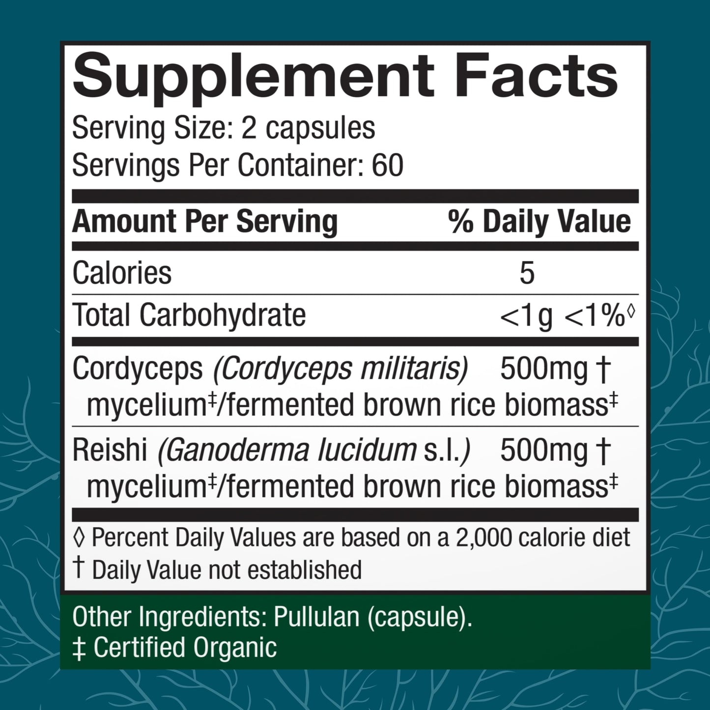 Host Defense CordyChi Capsules – Cordyceps & Reishi for Energy & Immune Support | 120 Capsules