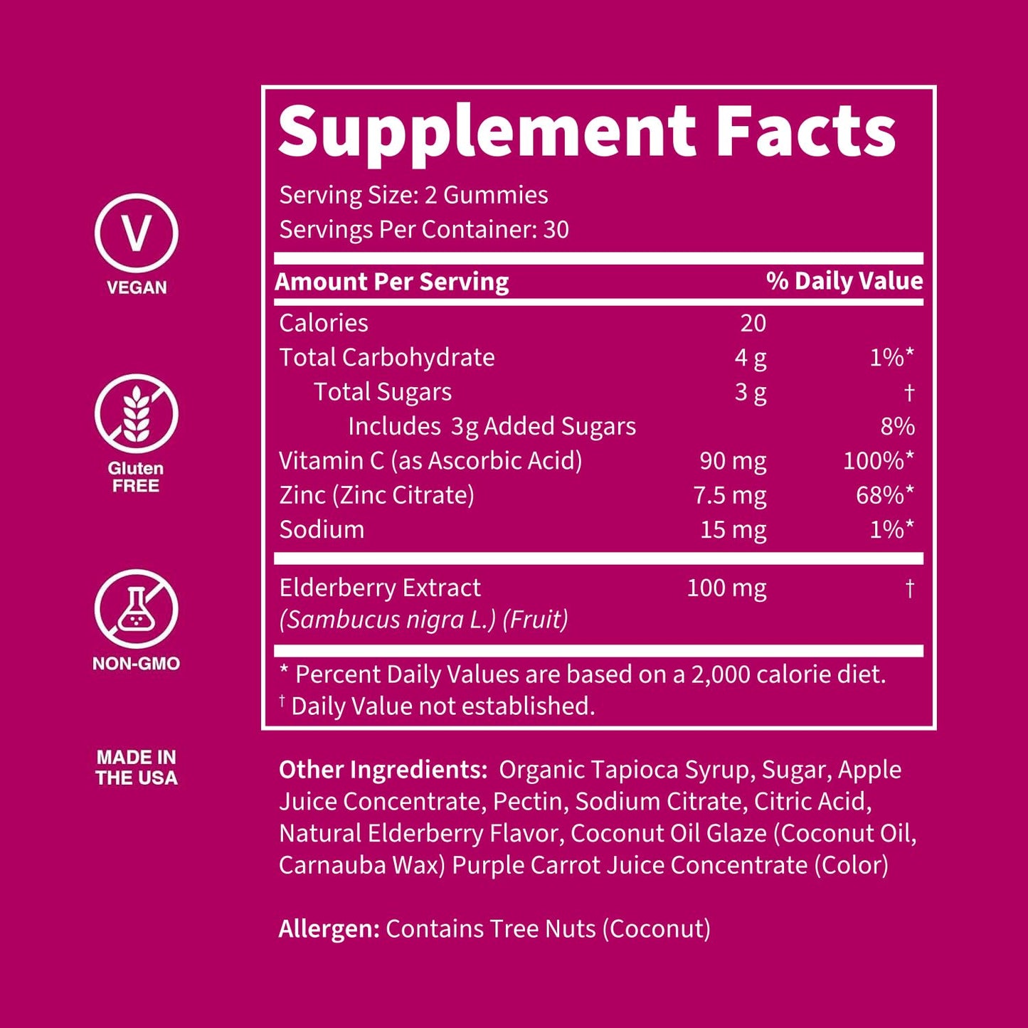 WellPath Boost Elderberry Gummies with Zinc & Vitamin C | Immune Support for Adults | 60 Ct