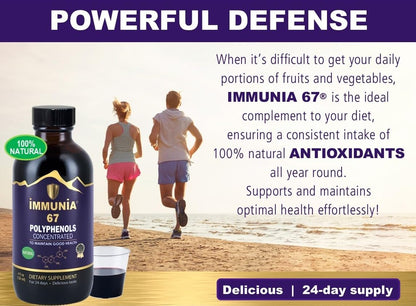 Immunia 67 Polyphenols: Elderberry Concentrate & Antioxidant Fruits – 24-Day Supply