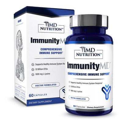 1MD ImmunityMD Probiotic - Immune Health, Doctor-Selected Strains & Prebiotic, 60 Capsules (2 Pack)