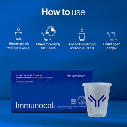 Immunocal Glutathione Precursor – Immune Support Whey Protein Isolate | 30 Servings