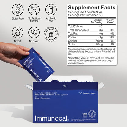 Immunocal Glutathione Precursor – Immune Support Whey Protein Isolate | 30 Servings