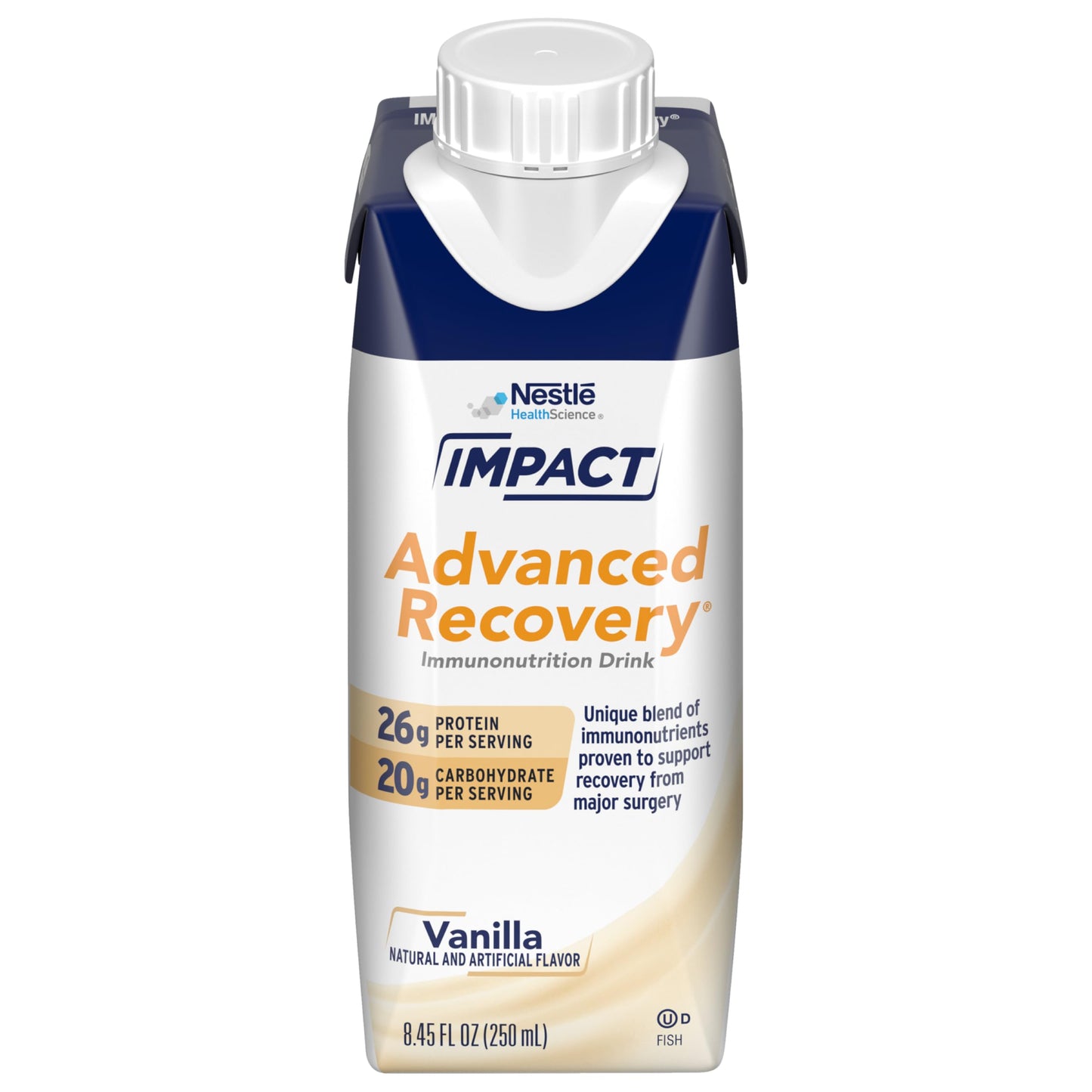 Impact Advanced Recovery Immunonutrition Drink Vanilla – 8.45 oz Carton (10 Count)