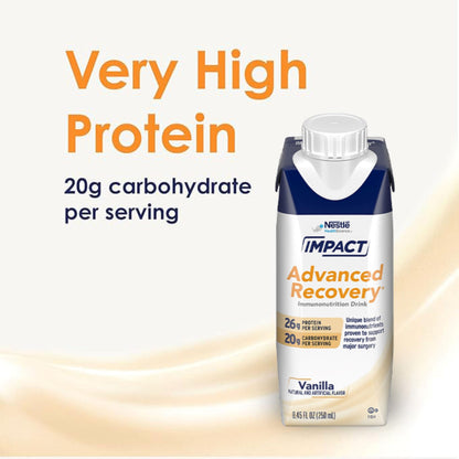 Impact Advanced Recovery Immunonutrition Drink Vanilla – 8.45 oz Carton (10 Count)