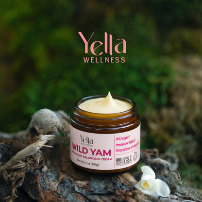 Wild Yam Cream for Hormone Balance – Progesterone-Free PMS & Menopause Support (2oz)